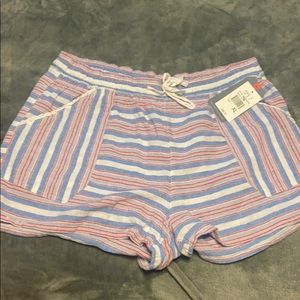 Red, white and blue shorts